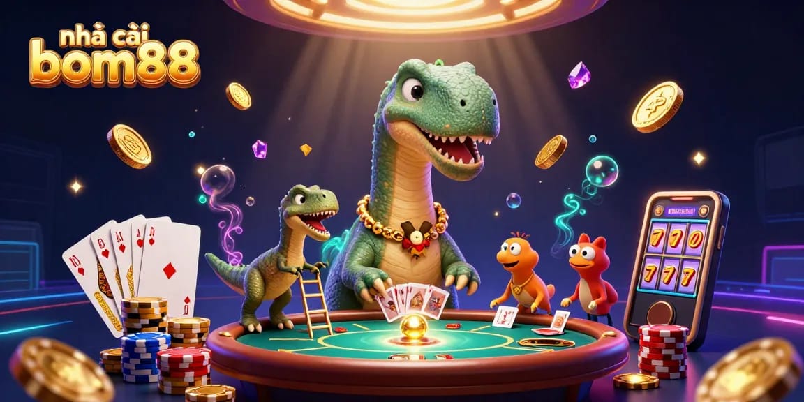 Experience the dynamic action at nhà cái bom88 with epic casino visuals and vibrant gaming elements.