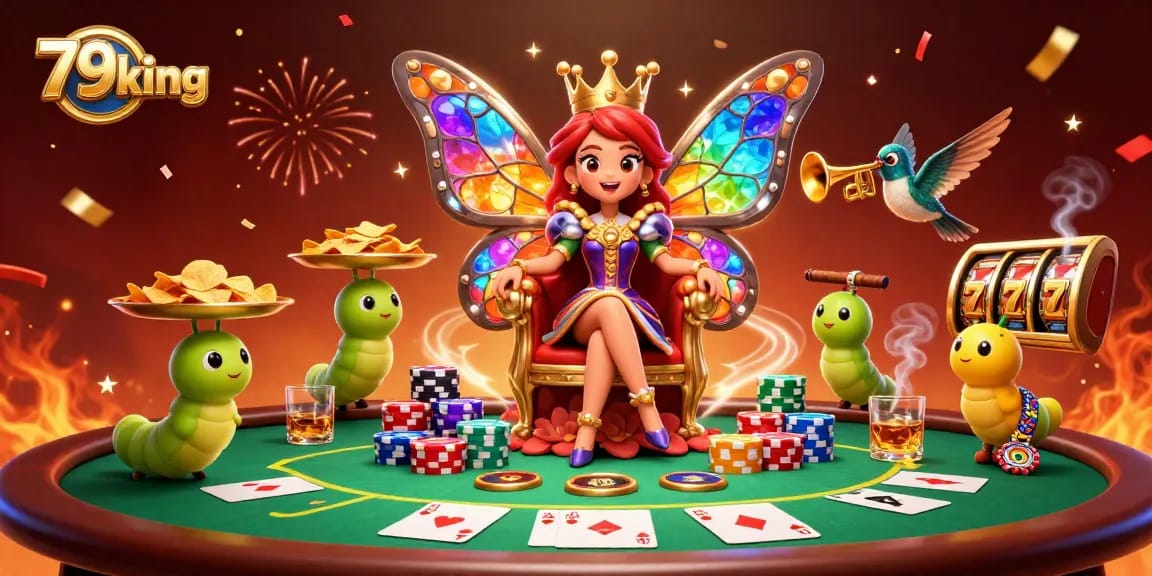Experience thrilling gaming action at 79king with colorful slots, poker tables, and energetic casino vibes.