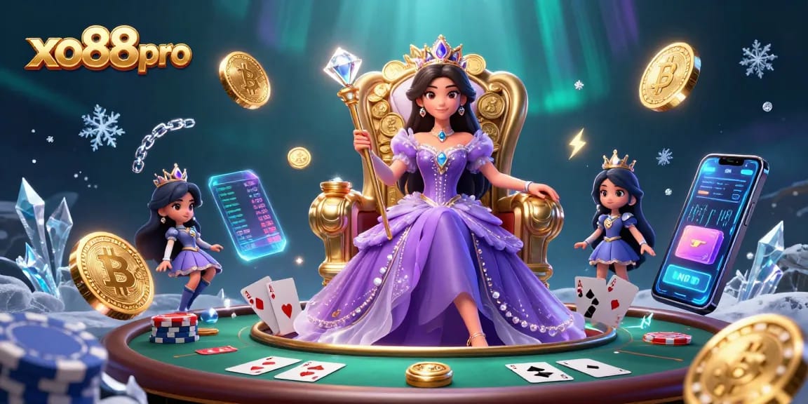 Experience the elite gaming world at xo88 pro with intricate poker elements and dazzling graphics.