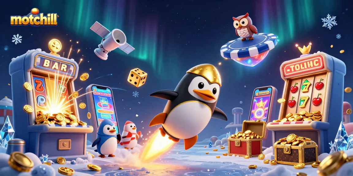 Experience exciting gameplay with motchill in a vibrant casino-themed scene filled with jackpots and adventure.