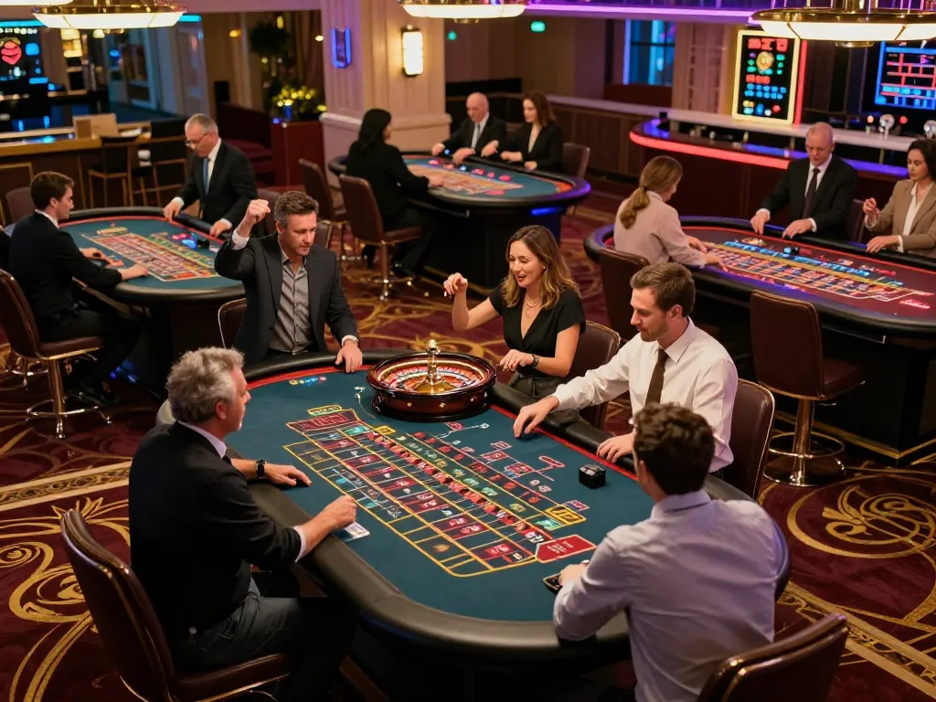 Players enjoying immersive roulette gameplay at the premier casino, showcasing excitement and strategy at https://jtg88.com/.
