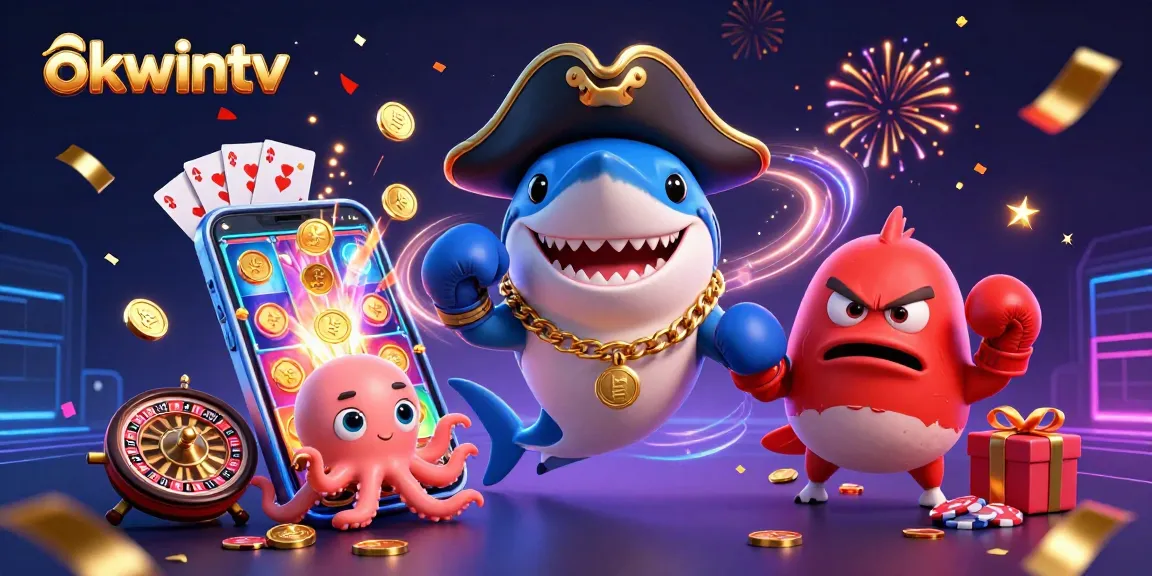 Experience the thrilling world of okwintv with vibrant gaming elements, showcasing an exciting 3D pirate scene.