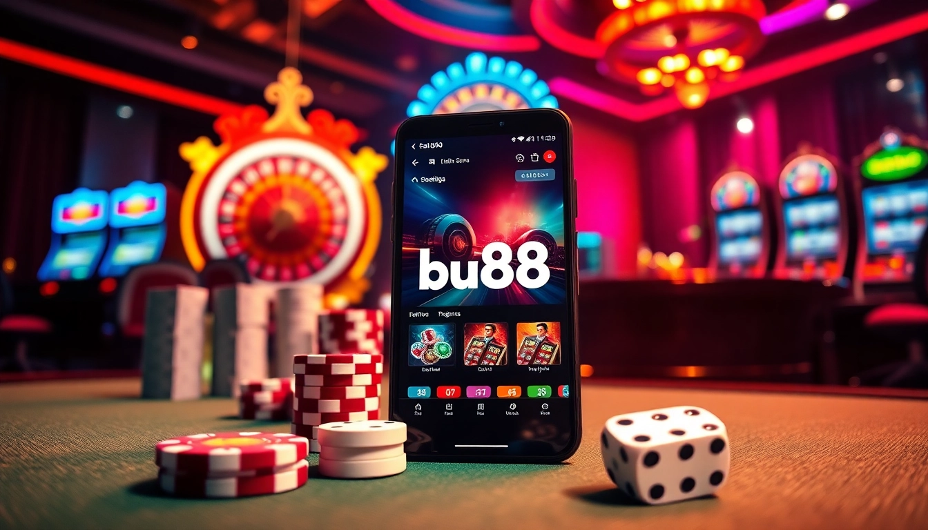 Experience the excitement of gambling with Link vào bu88 showcased on a vibrant, engaging casino interface.