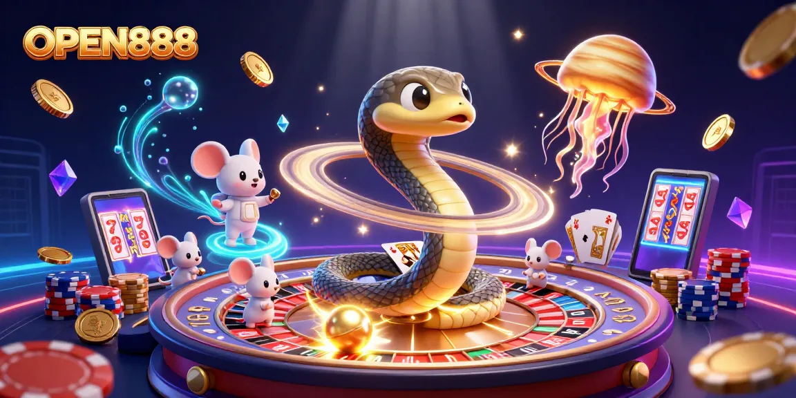 Place bets and enjoy winning at OPEN888 with exhilarating characters and vivid casino elements!