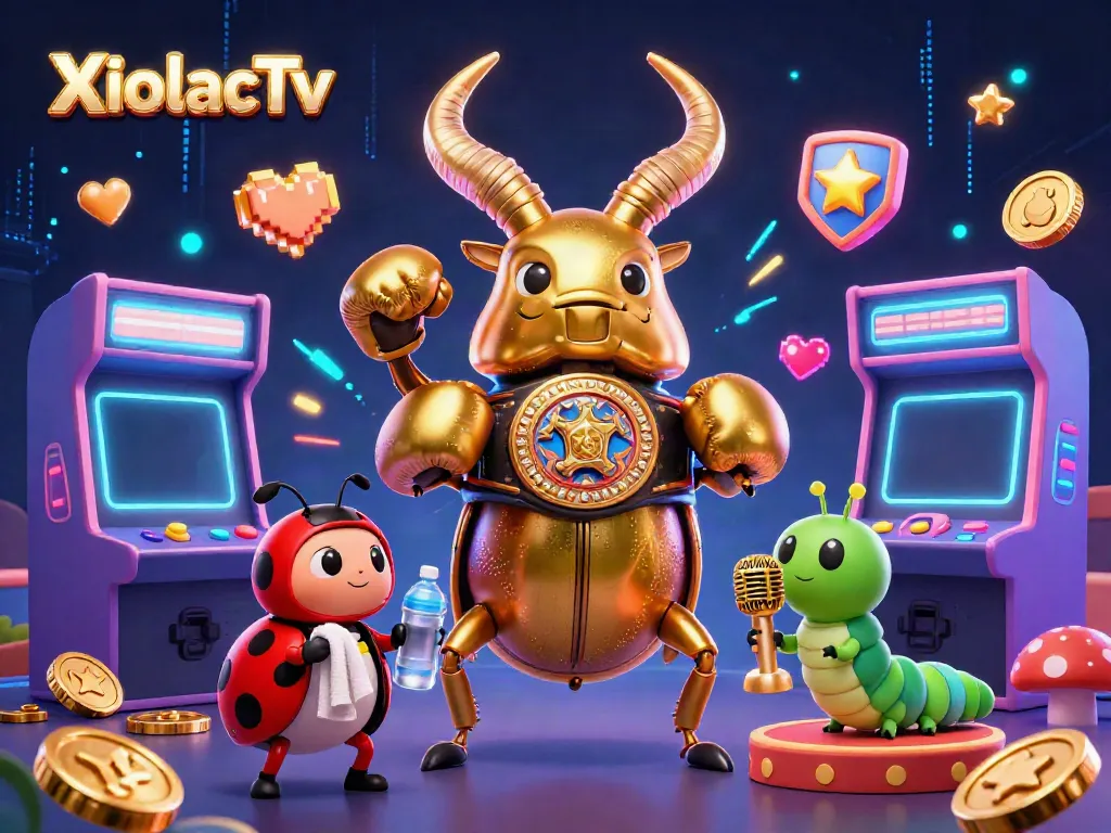 Experience thrilling action with XoilacTv in a colorful casino-themed arena featuring unique characters.