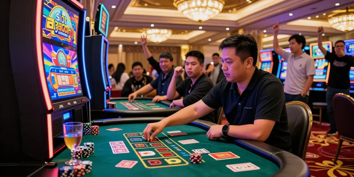 Exciting casino scene with players enjoying slot gacor games amidst vibrant atmosphere.