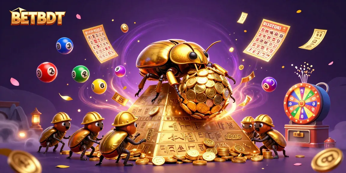 Experience the excitement of BETBDT with golden coins and vibrant gaming elements in a magical casino setting.