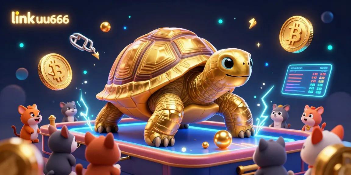 Engage with thrilling games at link uu666, where a golden tortoise machine lights up with excitement.