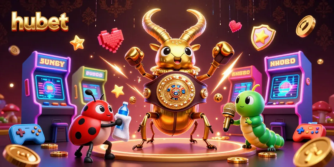 hubet showcases a vibrant casino atmosphere with engaging characters and 3D gaming elements