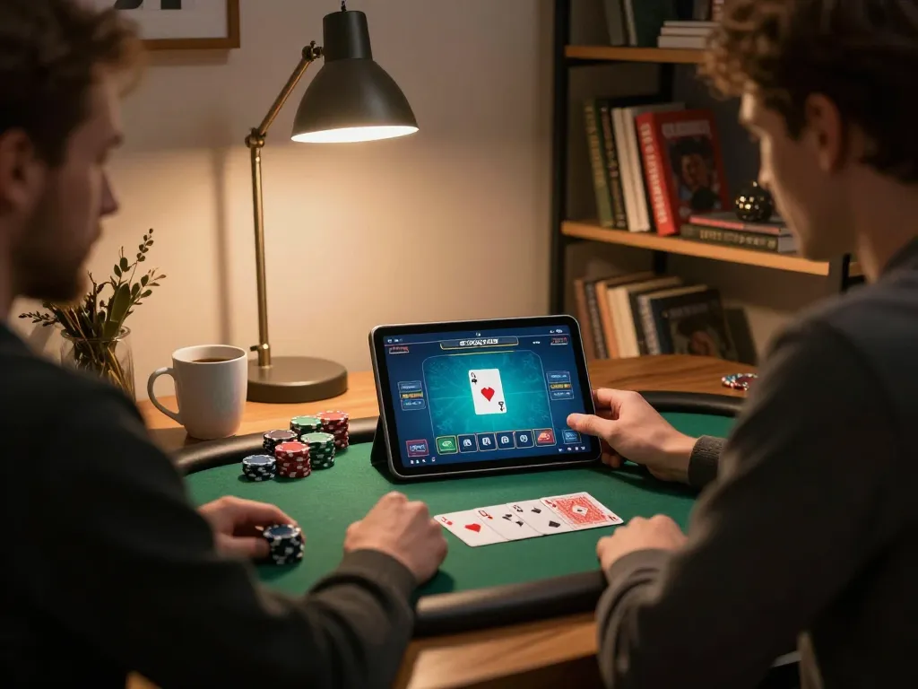Engaging in online poker at home with nhà cái 9BET and a cozy atmosphere