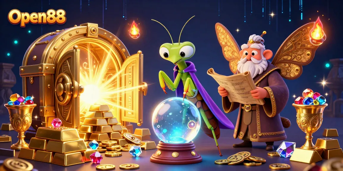 Engage with Open88's mystical casino world filled with treasures and rich gaming elements.