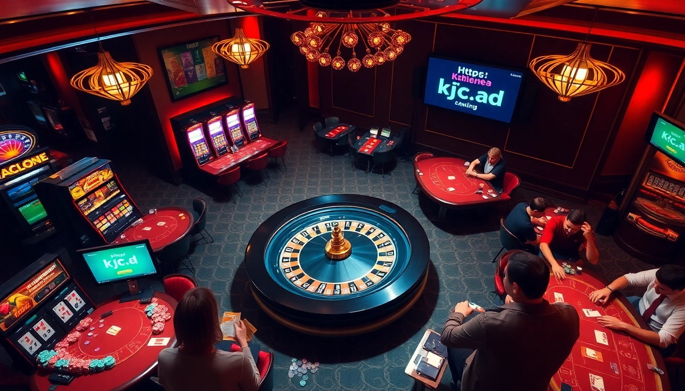 Experience thrilling gaming action at https://kjc.ad/ in a luxurious casino atmosphere.