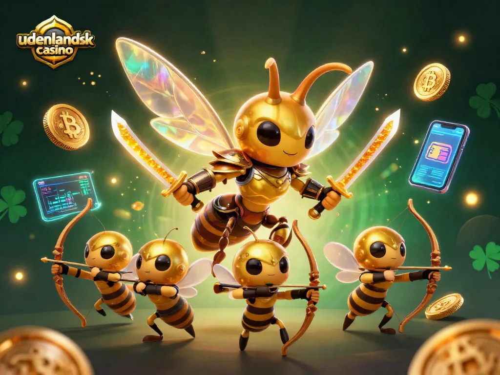 Engage with udenlandsk casino adventures in this vibrant 3D illustration rich with gamified elements.