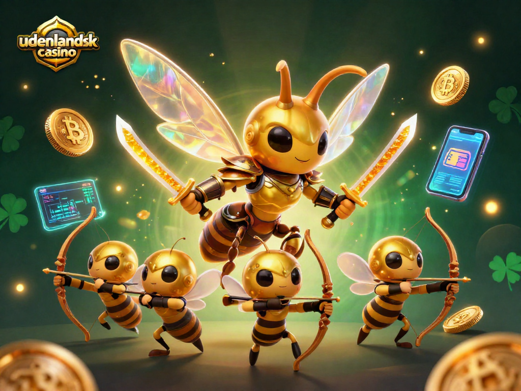 Engage with udenlandsk casino adventures in this vibrant 3D illustration rich with gamified elements.