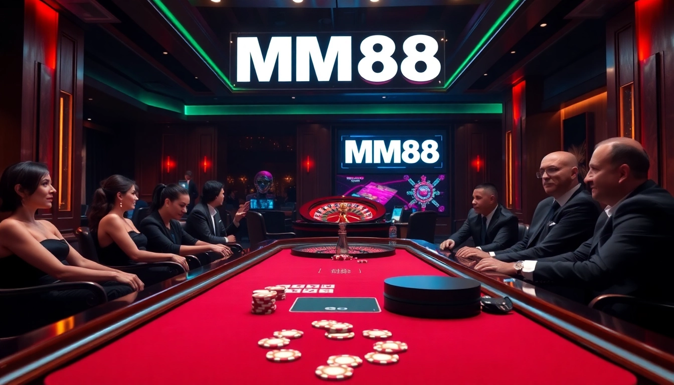Experience the excitement of MM88 with dynamic poker action at a lavish casino.