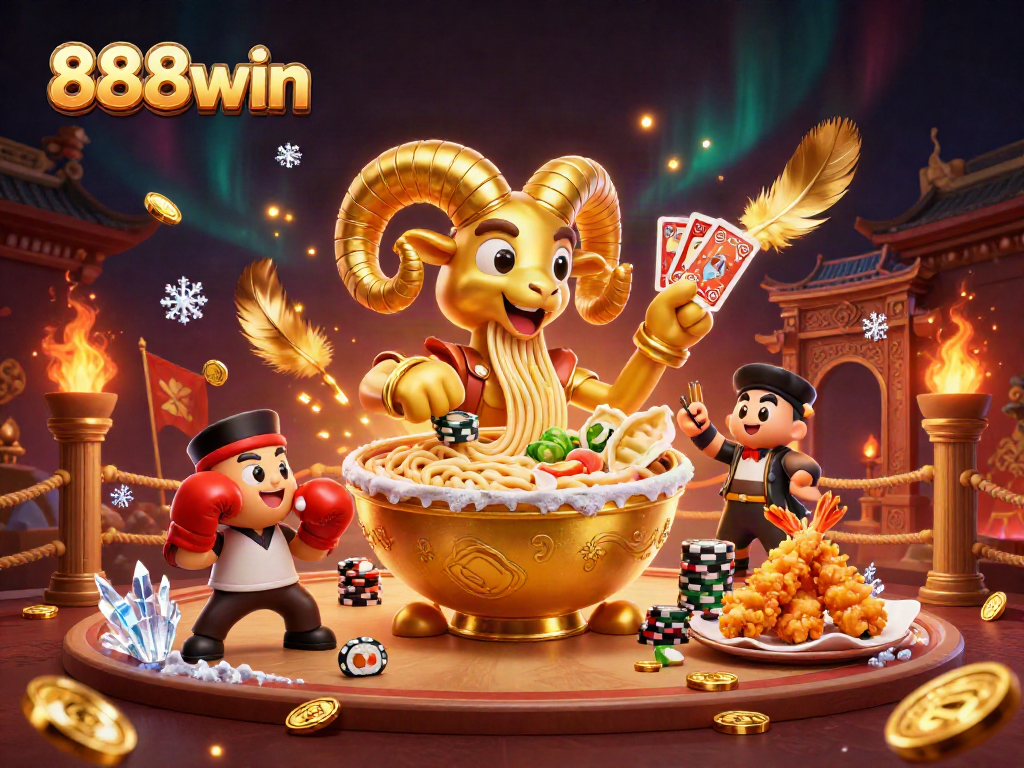 Engage with 888win's exciting online casino environment featuring vibrant characters and action elements.
