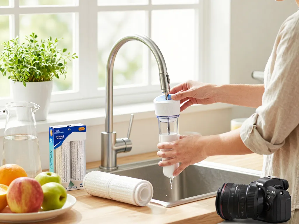Installera ett kranmonterat vattenfilter för bättre dricksvatten på https://vattenfilterspecialisten.se/vattenfilter/vattenfilter-kran/ i ett modernt kök.