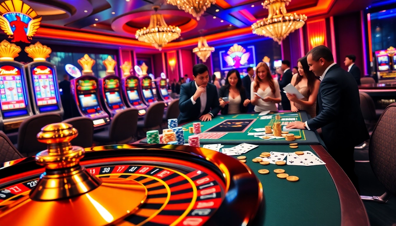 Experience the excitement of nhà cái rr88 in a vibrant casino atmosphere.