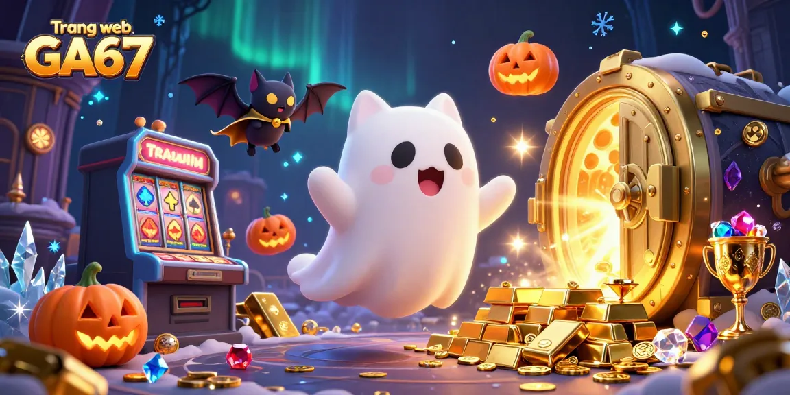 Experience the thrill of Trang web GA67 with vibrant characters, gold treasures, and casino excitement.