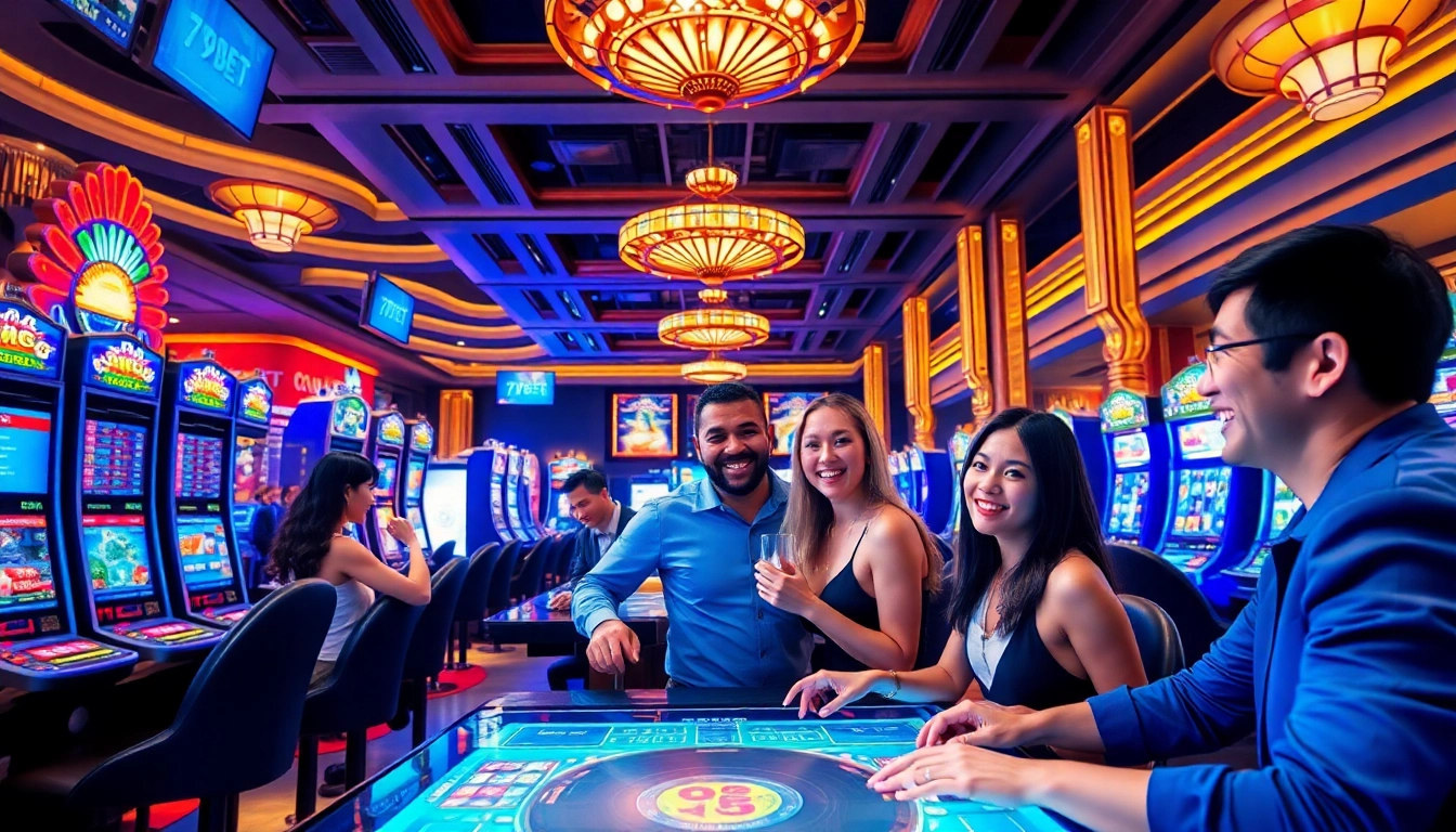Experience the excitement at https://789beta2.com/ with vibrant gaming scenes and happy players enjoying diverse betting options.