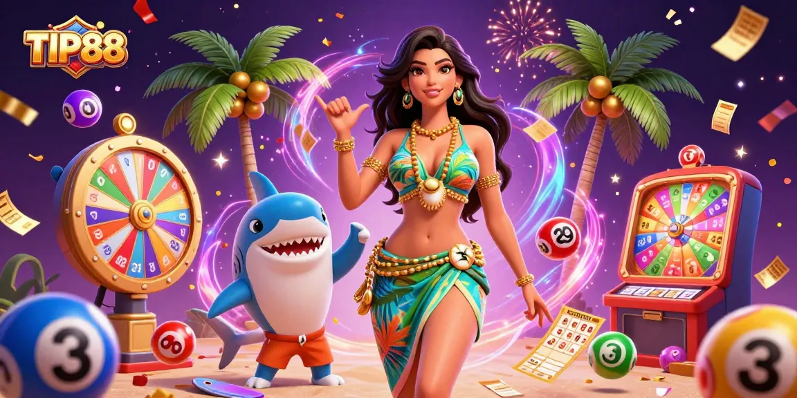 Experience thrilling wins at TIP88 with vibrant lottery elements and festive casino energy.