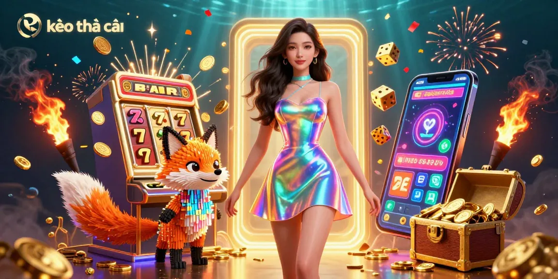 Bet on kèo nhà cái with a vibrant scene of a slot machine bursting with rewards and captivating visuals.