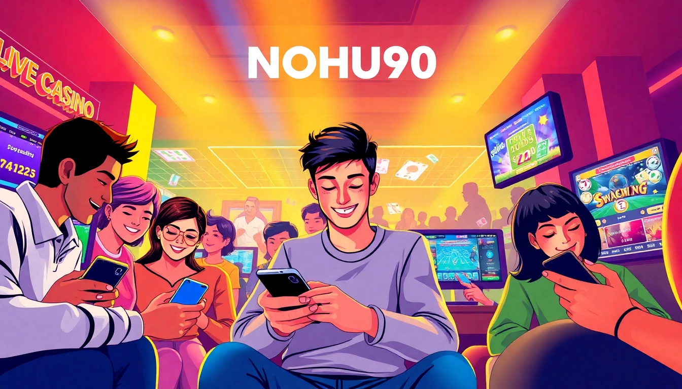 Engaging scene from NOHU90 showcasing dynamic online gaming experiences.