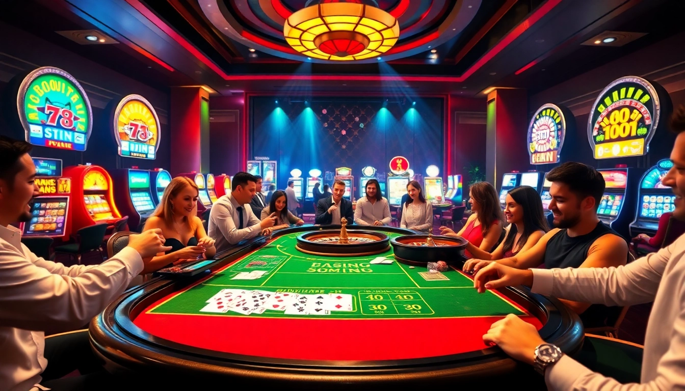 Experience the thrill of dynamic gaming at 78Win's casino tables with vibrant poker action.