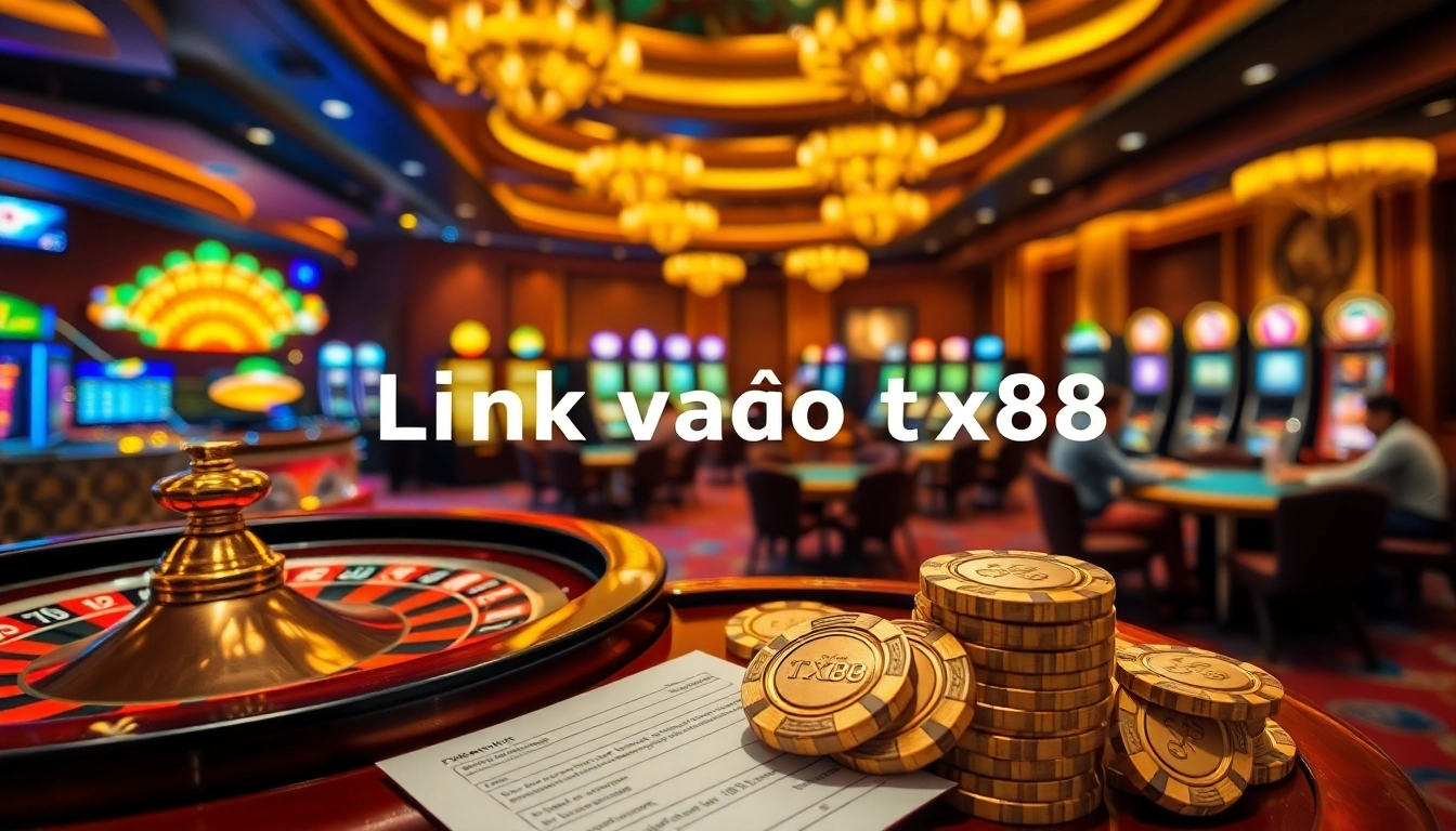 Experience high-stakes excitement with the Link vào tx88 in this luxurious casino atmosphere.