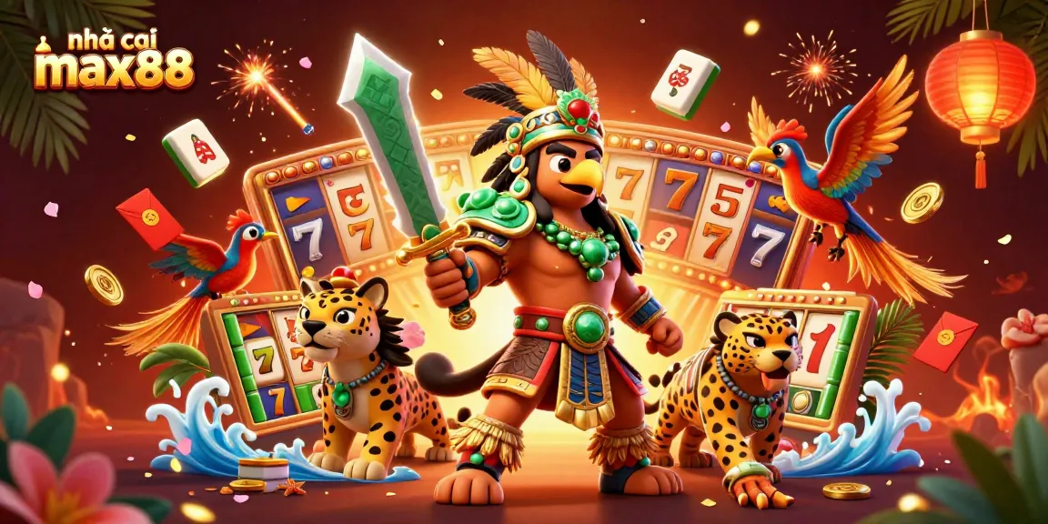 Experience the excitement at nhà cái max88 with a vibrant display of classic slot games and dynamic 3D elements.
