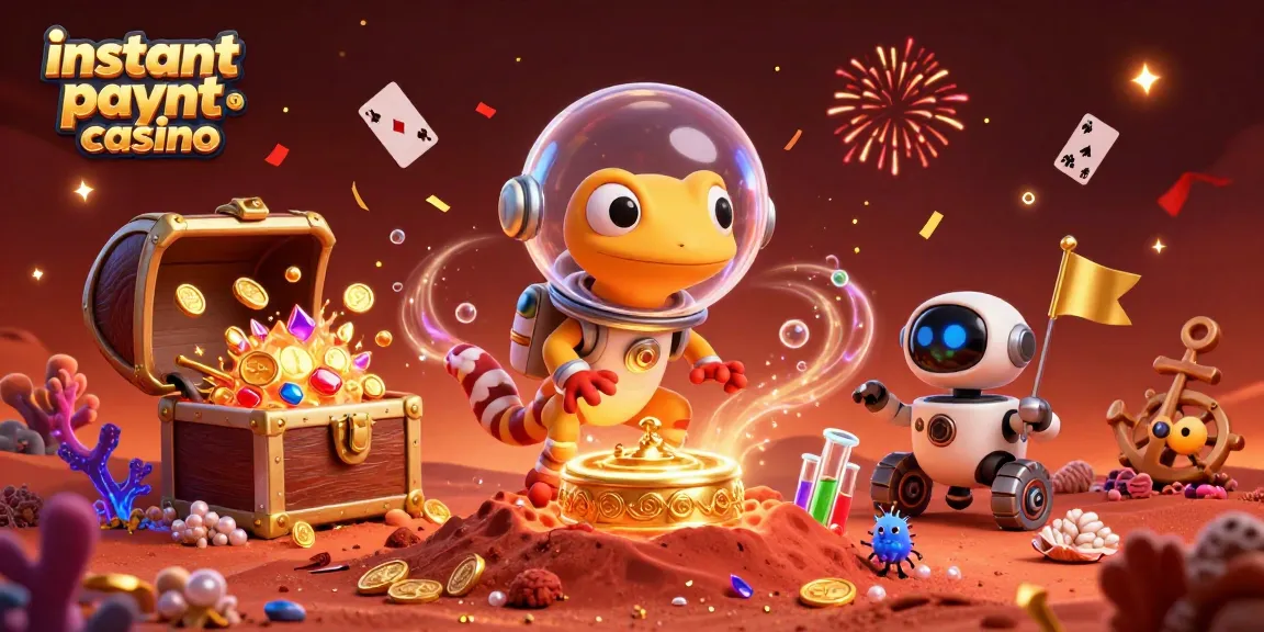 Win big with instant payout casino action in a colorful 3D alien world!