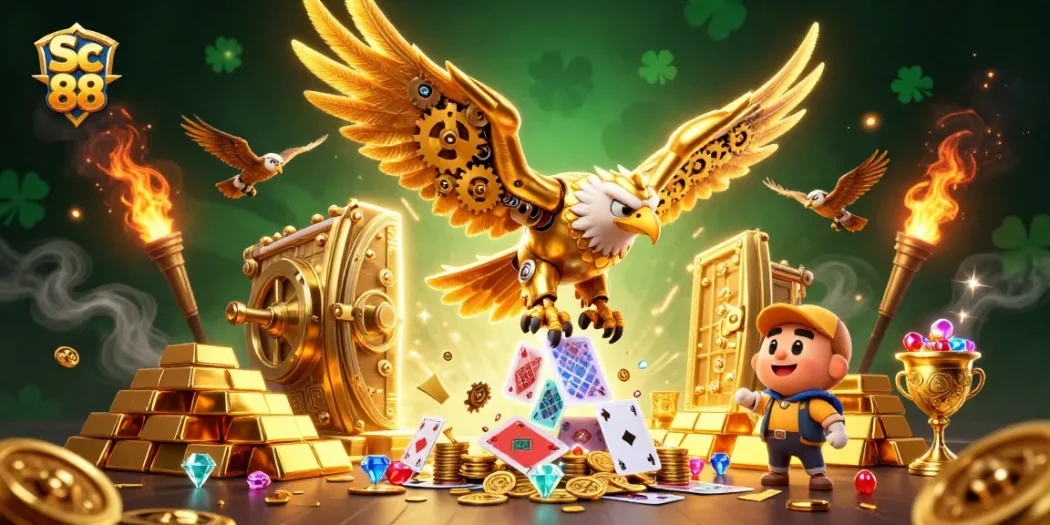 Experience thrilling gameplay with Sc 88's dynamic casino adventure featuring golden treasures.